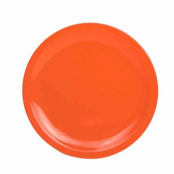 Plato Naranja Melamina 24 cm