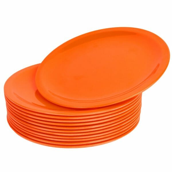 Platos Trinche Liso Naranja De 10" Pulgadas 24 cm - 48 Pzs - Image 2