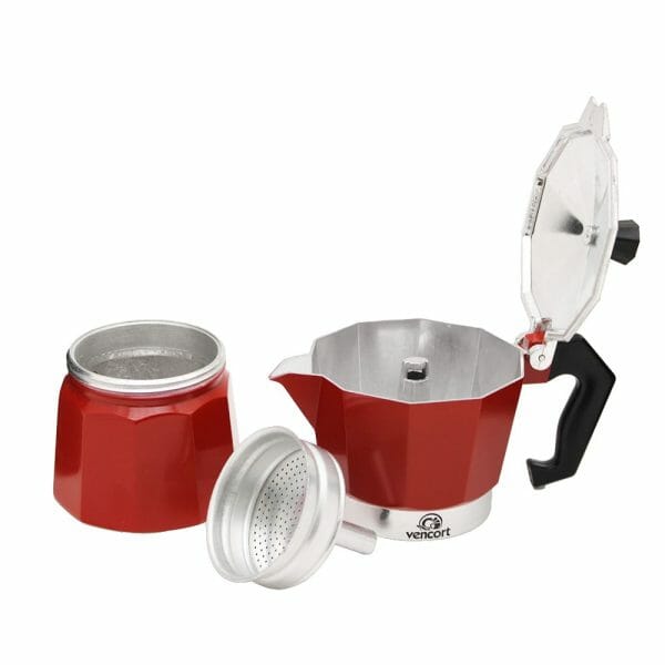 Cafetera Moka 3 Tazas - Roja - Image 2