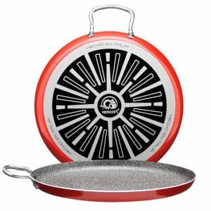 Comal con antiadherente 30 cm Rojo