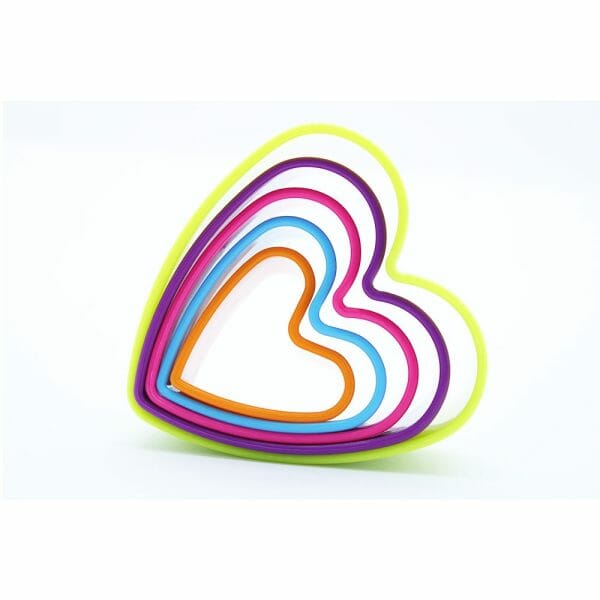 Juego De 5 Cortadores De Galleta Corazón