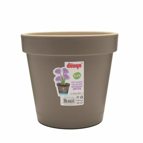 Maceta rendona con base para goteo - Image 2