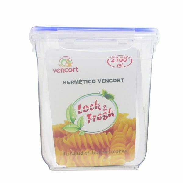 Hermético Rectangular Profundo 2100 Ml