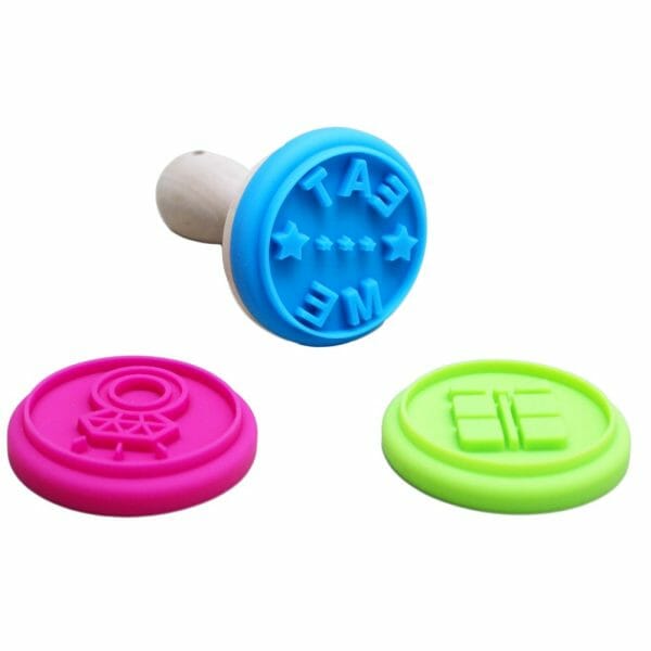 Juego De 3 Sellos y Base Para Galletas
