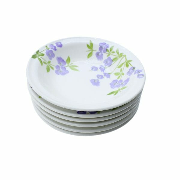 Plato Hondo De Cerámica Decorado Florata LIla 700 Ml - Pack 6 Pzs - Image 2