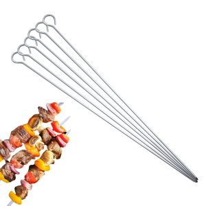 Brochetas de acero 12 pzas