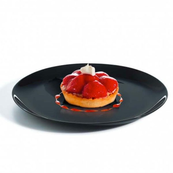 Plato De Vidrio Opal Diwali 27 cm Negro - 24 Pzas - Image 3
