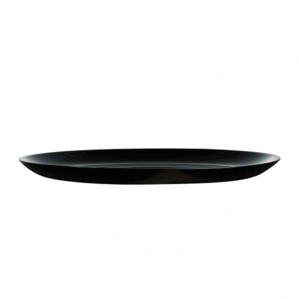 Plato De Vidrio Opal Diwali 27 cm Negro - 24 Pzas - Image 2