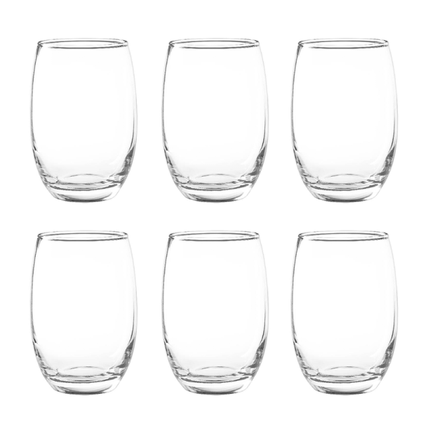 Vasos De Vidrio Para Vino Agua De 15 Oz / 440 Ml - Image 3