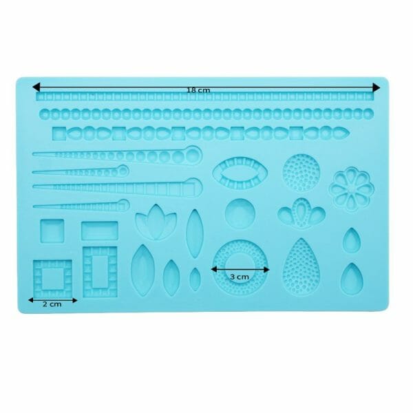 Molde Tapete Silicón Joyería Para Fondant Resina Repostería - Image 3