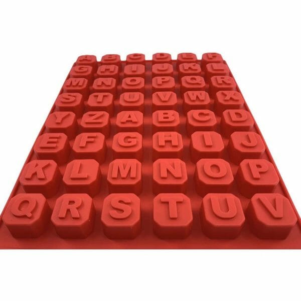 Molde De Silicon Letras Chocolate Hielo Reposteria - Image 2