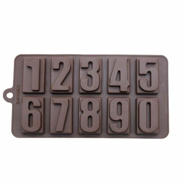 Molde De Silicon Para Chocolates Números - Image 4