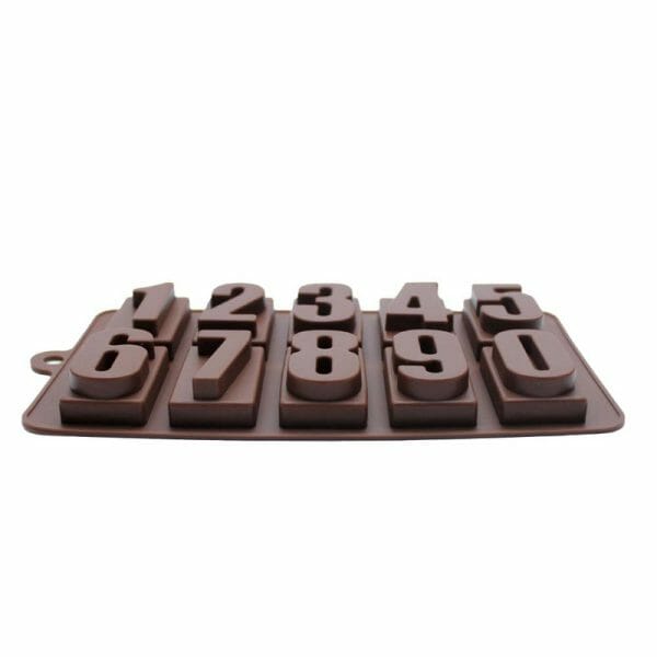 Molde De Silicon Para Chocolates Números - Image 3