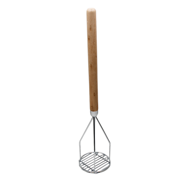 Machacador Redondo Mango De Madera Profesional 60 Cm Grande - Image 3