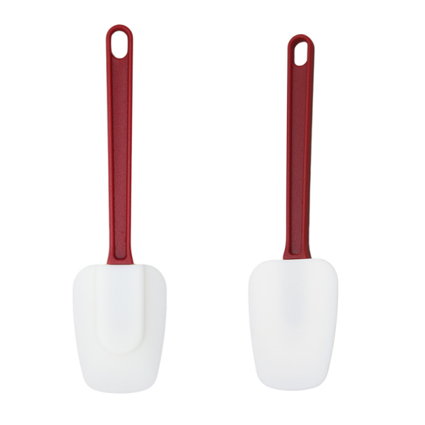 Espátula Cuchara De Silicon Profesional Mango Rojo 25 Cm - Image 5