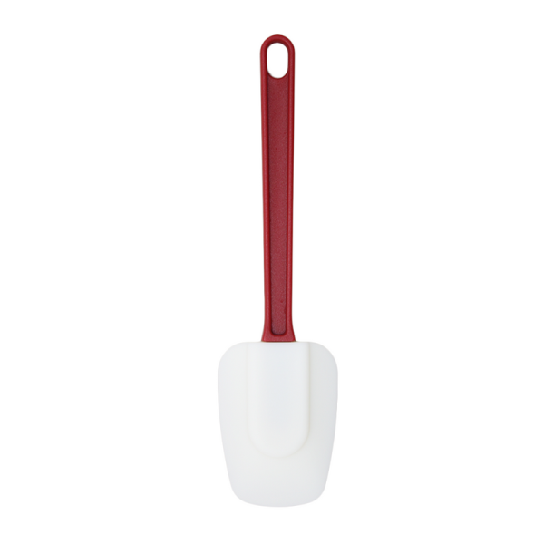 Espátula Cuchara De Silicon Profesional Mango Rojo 25 Cm - Image 2