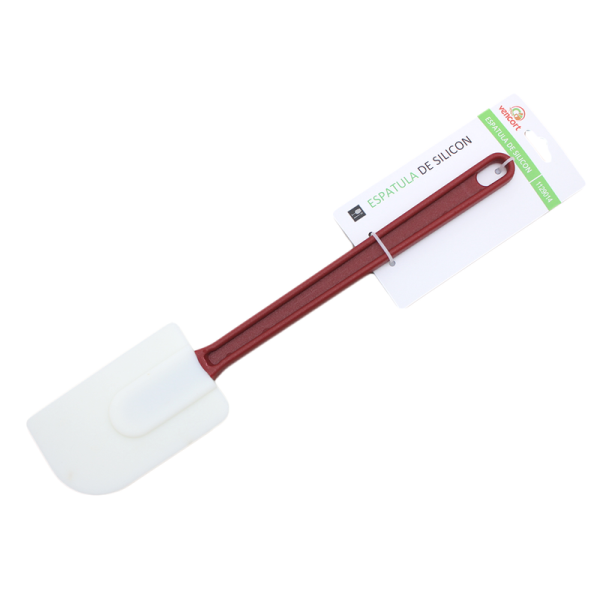 Espatula Miserable De Silicon Profesional Mango Rojo 35 Cm