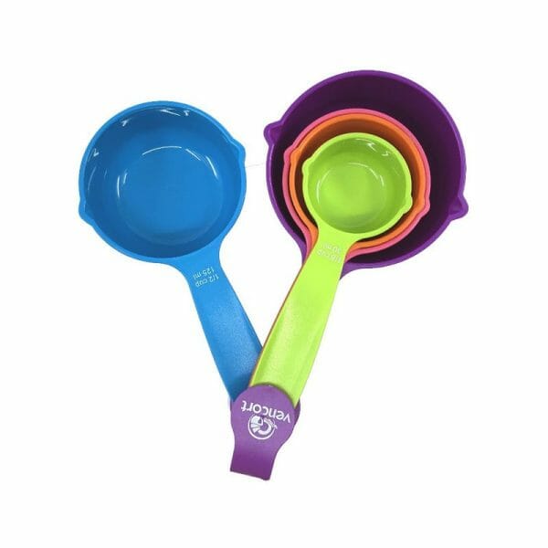 Set Tazas Medidoras Cucharas Medir Cocina Repostería Fondant