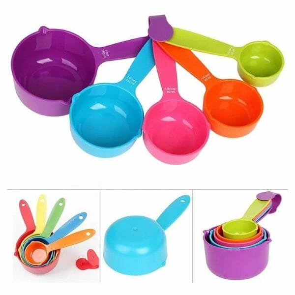 Set Tazas Medidoras Cucharas Medir Cocina Repostería Fondant - Image 2