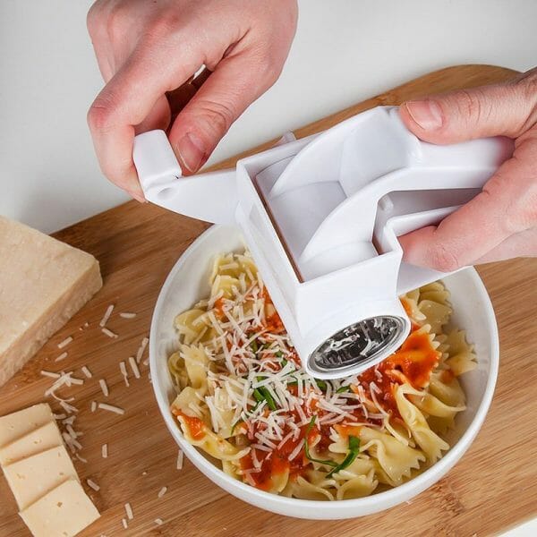 Rallador De Queso Parmesano Giratorio Para Pasta Profesional