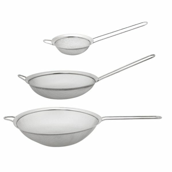 Coladores Cernidor Escurridor Acero Inoxidable Cocina - 3 Pzas