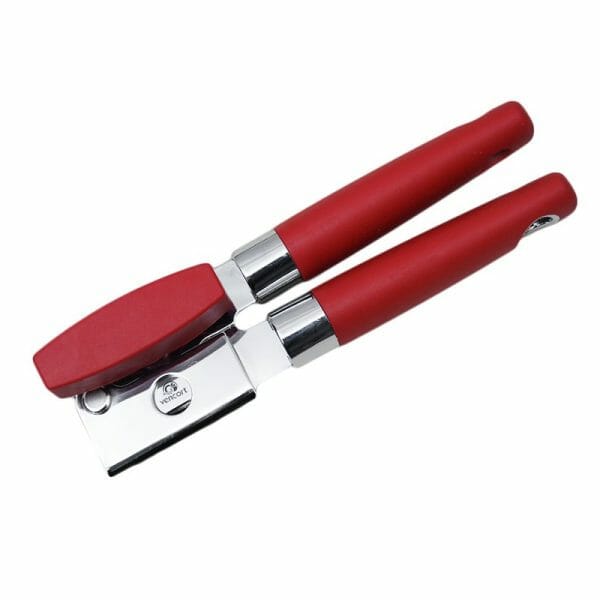 Abrelatas Universal Rojo Acero Inoxidable