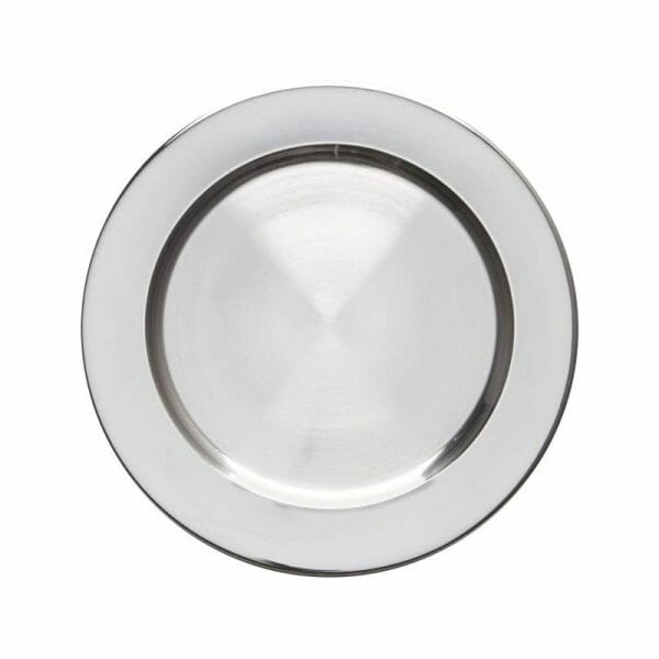 Platos Base De Acero Inoxidable Restaurante Redondo 32 Cm - 12 Pzas