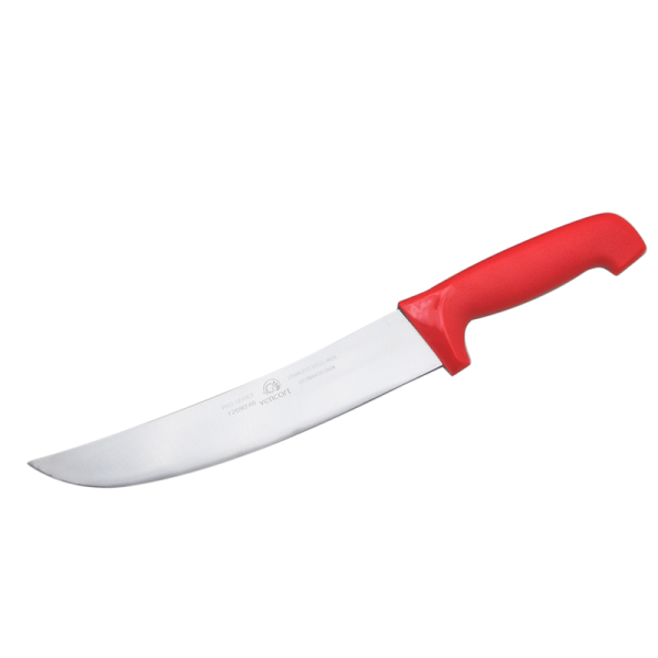 Cuchillo Carnicero 10" Pulgadas Mango Rojo
