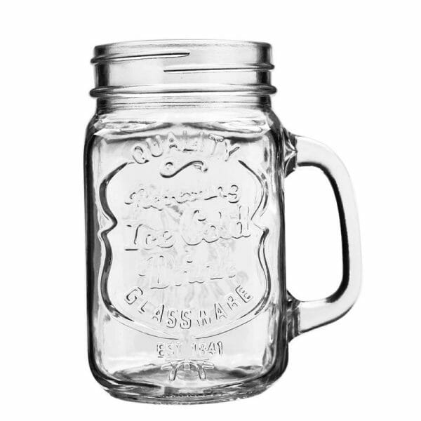 Tarros Mason Jar Con Tapa Y Popote 470 Ml Mayoreo Grabado - Image 2