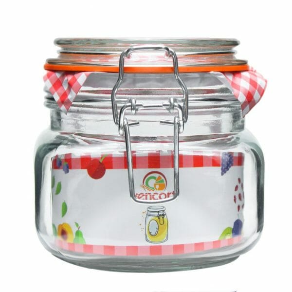 Frasco Hermético De Vidrio Tapa Con Broche Contenedor 400 Ml - Image 2