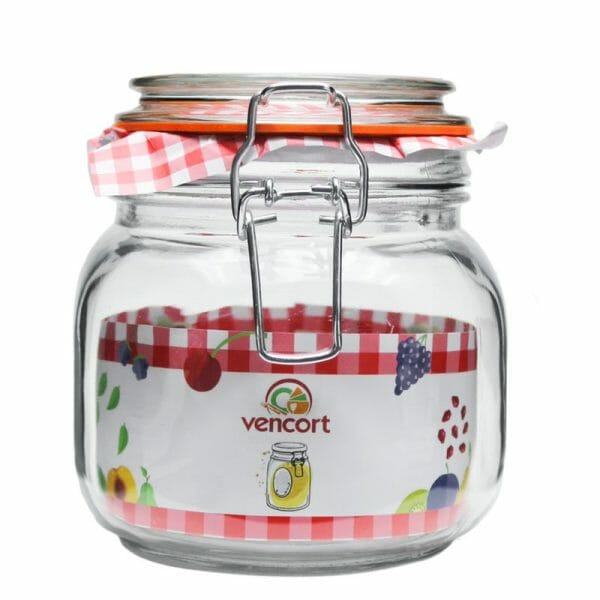 Frasco Hermético De Vidrio Tapa De Broche Contenedor 750 Ml - Image 7