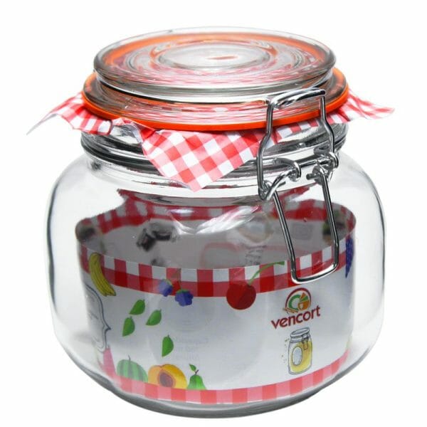 Frasco Hermético De Vidrio Tapa De Broche Contenedor 750 Ml - Image 3