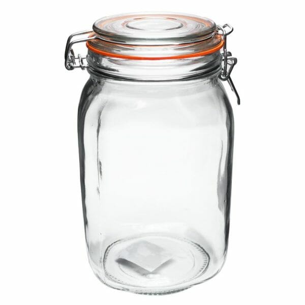 Frasco Hermético De Vidrio Tapa De Broche Contenedor 1.4 Lt - Image 3