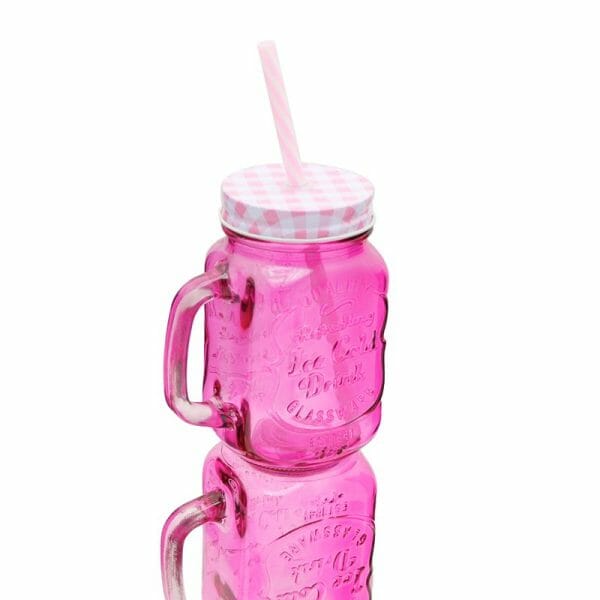 Mason Jar Frasco Tarro Colores Fiesta Popote 470ml - Image 6
