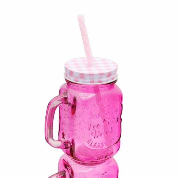 Mason Jar Frasco Tarro Colores Fiesta Popote 470ml - Image 4