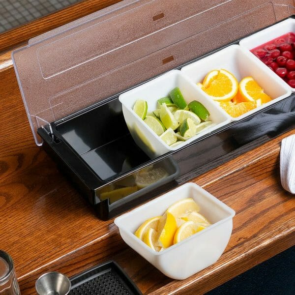 Dispensador De Ingredientes 4 Compartimientos Para Bar