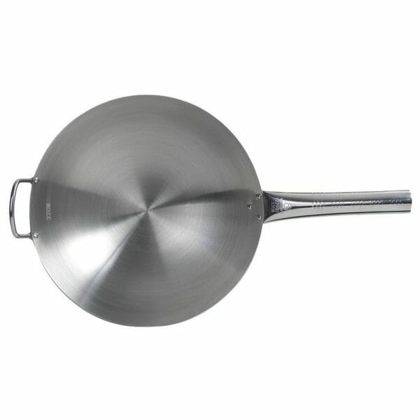 Wok Con Mango Antiderrapante De Acero Inoxidable 36 Cm 4.7 L - Image 2