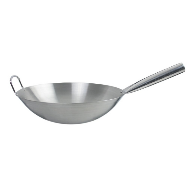 Wok Con Mango Antiderrapante De Acero Inoxidable 36 Cm 4.7 L - Image 3