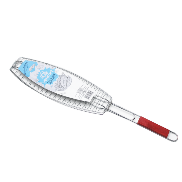 Canastilla Asar Parrilla Plegable Pescado Acero Inoxidable