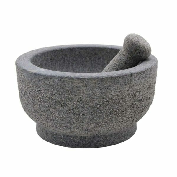 Molcajete Mortero 21 Cm De Piedra Con Mazo - Image 2