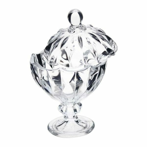 Dulcero Bombonera Campana De Vidrio Con Tapa 9.5 Cm 175 Ml - Image 2