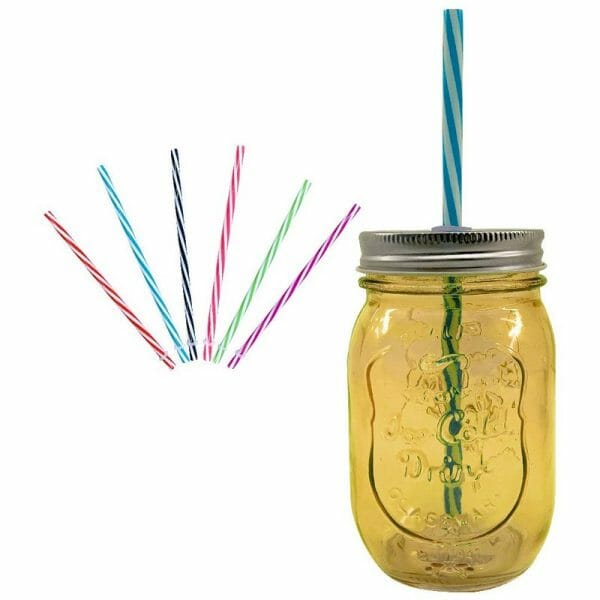 Vasos Mason Jar Con Tapa Y Popote 470 Ml Mayoreo Grabado - Image 2