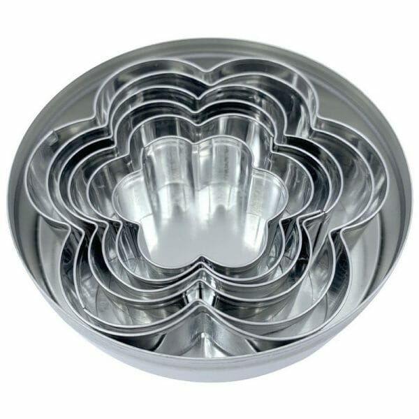 Cortador De Galletas Flor Para Masa Reposteria Fondant 6 Pzas