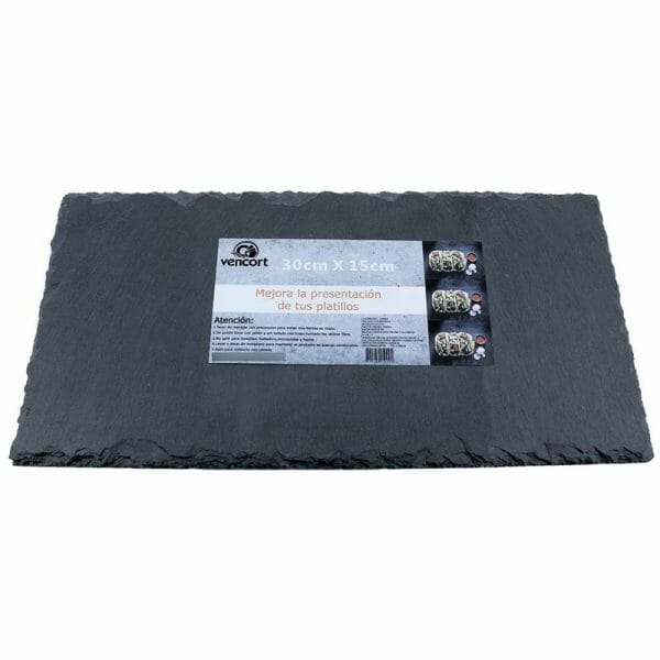 Plato de Piedra Pizarra Rectangualar 30 X 15 cm