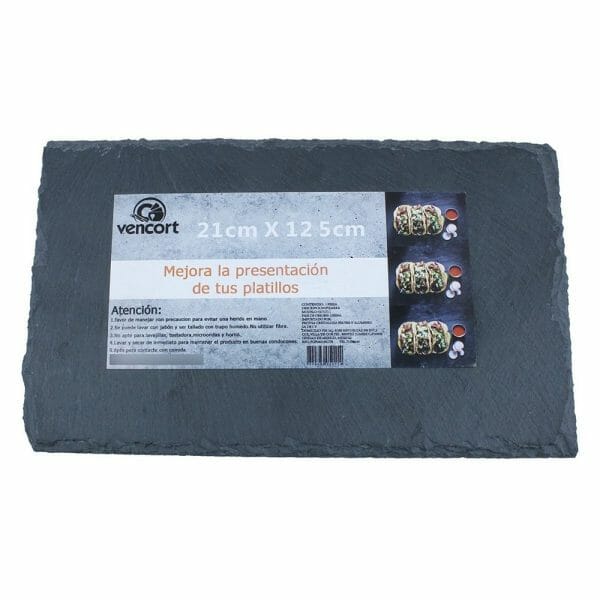Plato de Piedra Pizarra Rectangular 21 X 50cm - 48 Pzas - Image 2