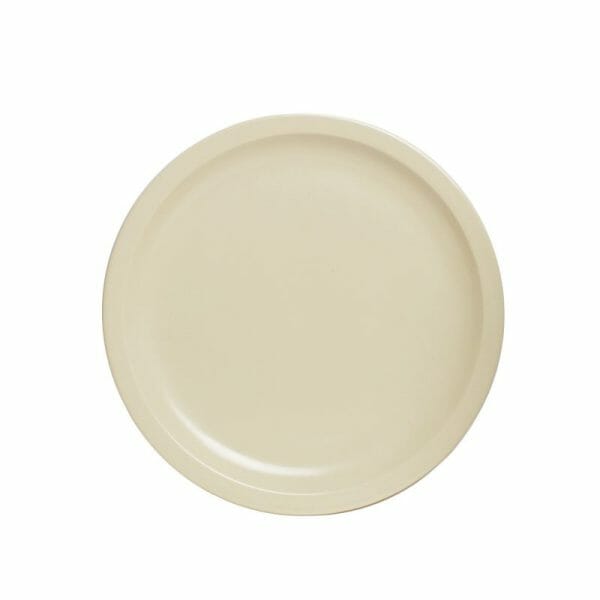 24 Platos Trinche De Melamina Beige 23 Cm 9 Pulgadas - 24 Pzas