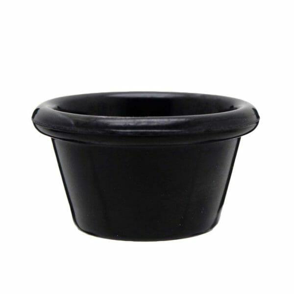 Ramekin de melamina negro de 4 oz de Vencort