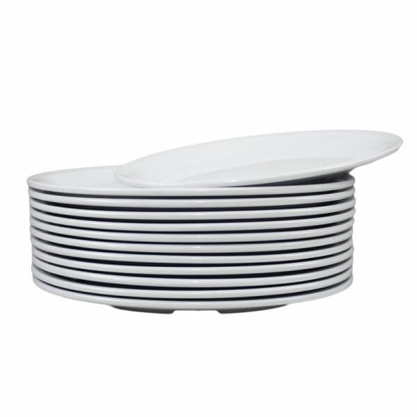 Platos Ovalados Tampiqueño Melamina Blanco 29 cm - Image 3