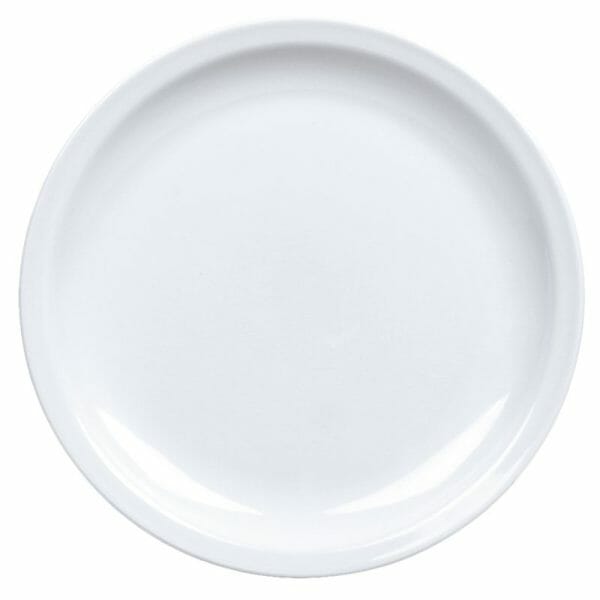 Platos Postre De Melamina Blanca 20 cm - Image 2