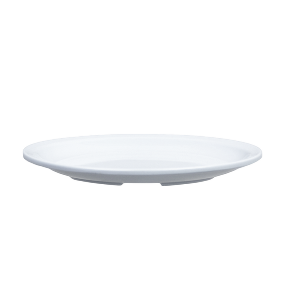 Platos Postre De Melamina Blanca 20 cm